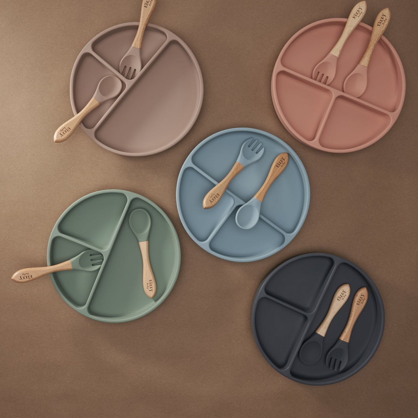 Bamboo Spoon and Fork Set (Taupe)