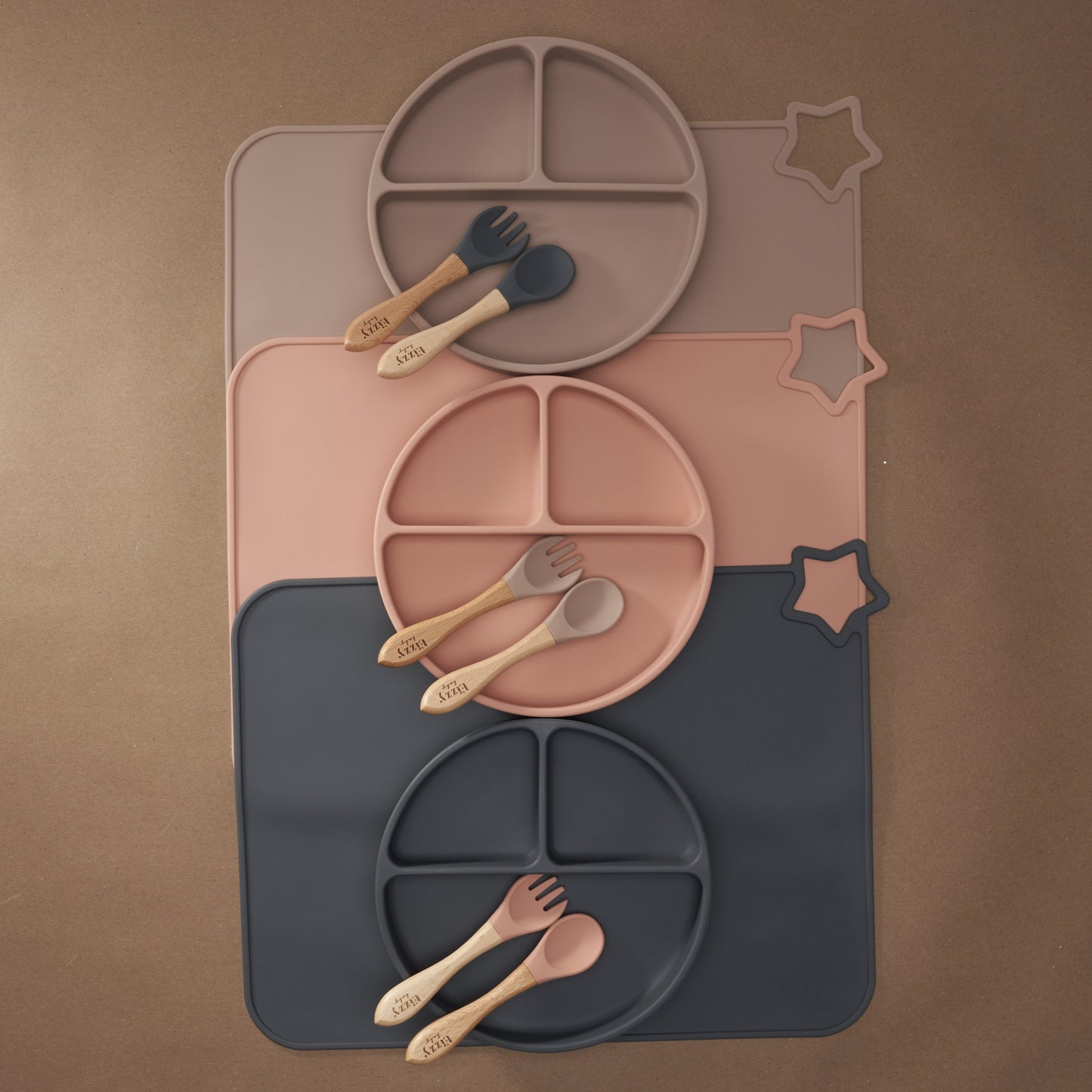 Silicone Suction Plate (Muted Pink)