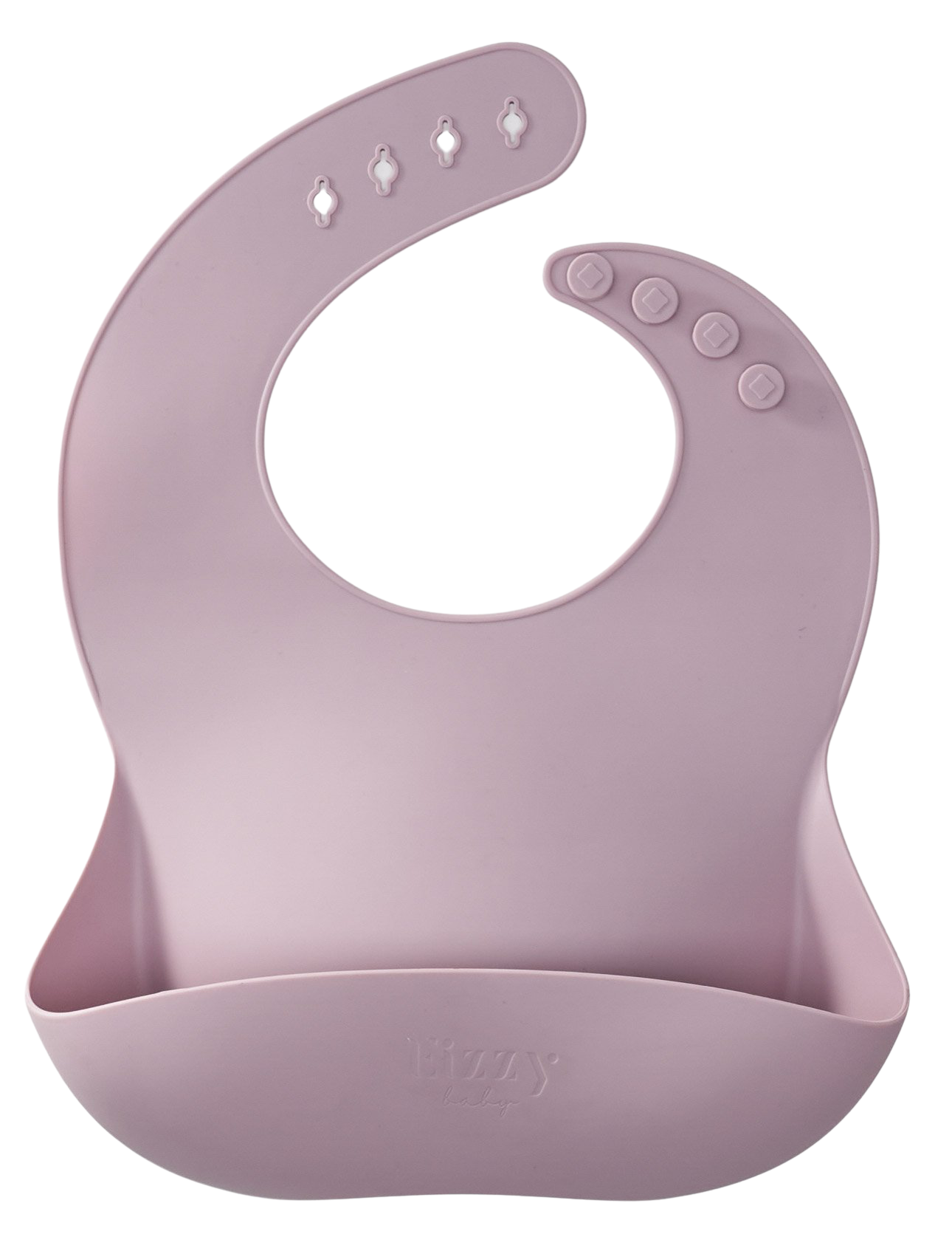 Baby Silicone Bib (Mauve)