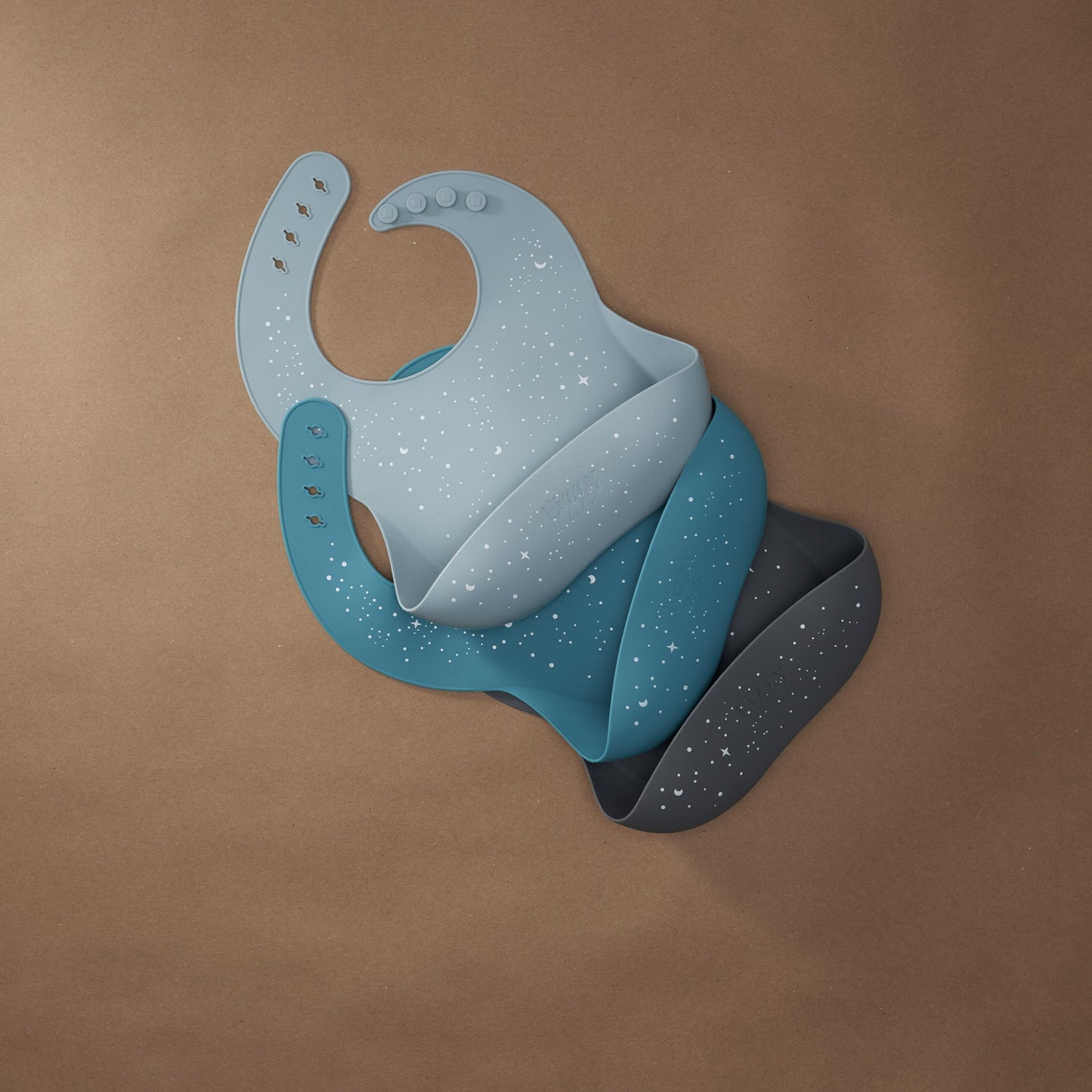 Baby Silicone Bib (Magical Blue)