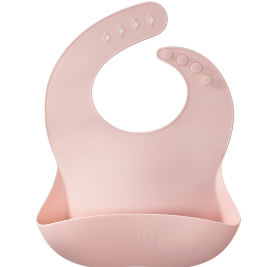 Baby Silicone Bib (Very Blush)